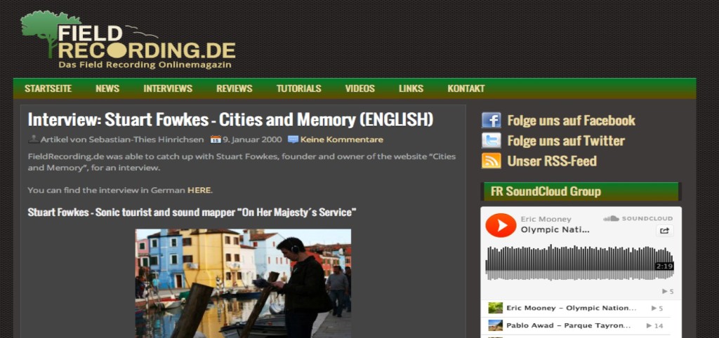 In-depth Cities and Memory interview