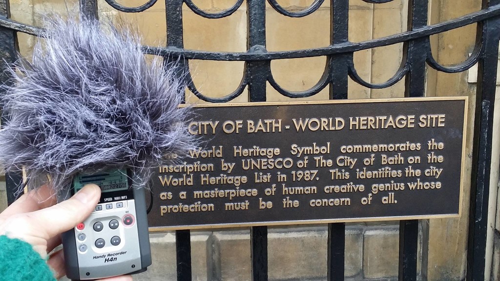 To gather the source material for Quiet Street, a crack team of Cities and Memory field recordists descended on Bath on a Sunday for a one-day recording session, aiming to cover as much of the central part of the city as possible, find and record something of the city's sonic character, and gather enough interesting material to produce a workable sound map. Here are a few of the things I learned in the process of trying to sound map a city in one day.