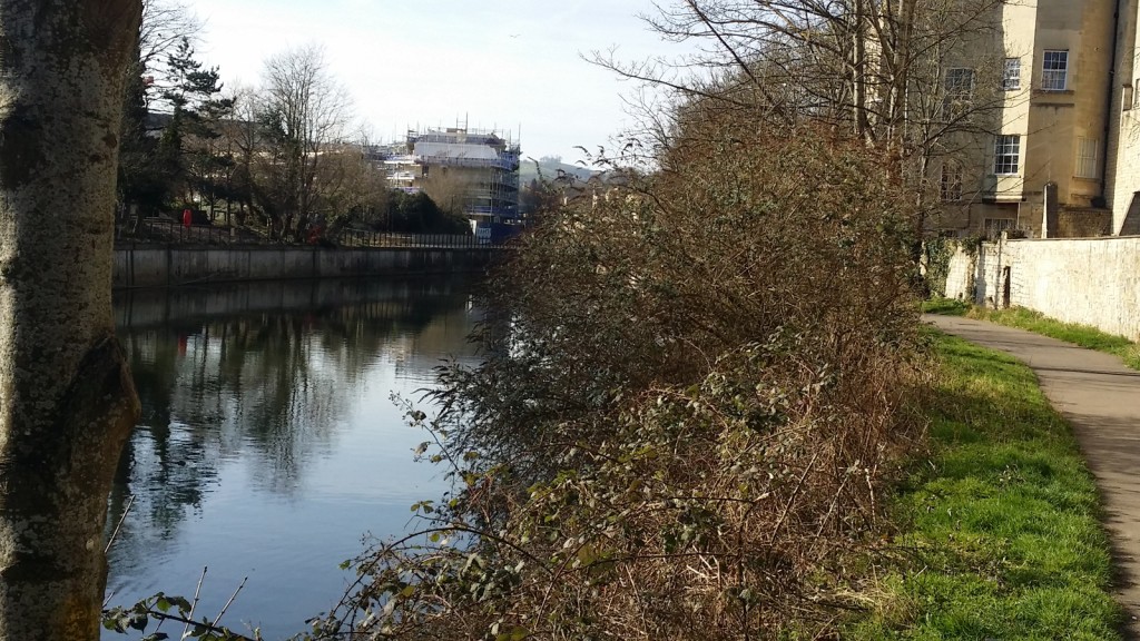 Certainly the most bucolic, and possibly the most relaxing sound from our Quiet Street installation is this field recording from Norfolk Crescent, which leads down to the River Avon. Here, after a recording of a clanging metal gate closing behind me, we settle down by the river for a few minutes of r & r by the water, punctuated by birdsong and a couple of passers-by.
