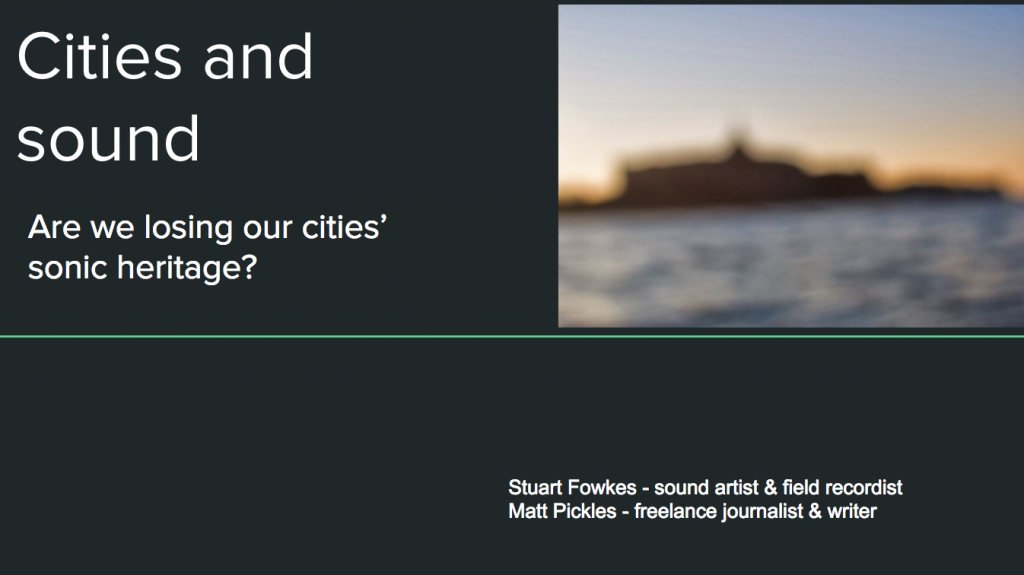 We're heading to Amsterdam this week to present at the international Heritage, Tourism and Hospitality 2015 conference. We'll be giving a presentation on sonic heritage, with the title 'Cities and sound: Are cities losing their sonic heritage?' on Friday 27 November.