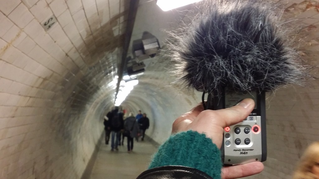 Greenwich foot tunnel: sounds from beneath the Thames