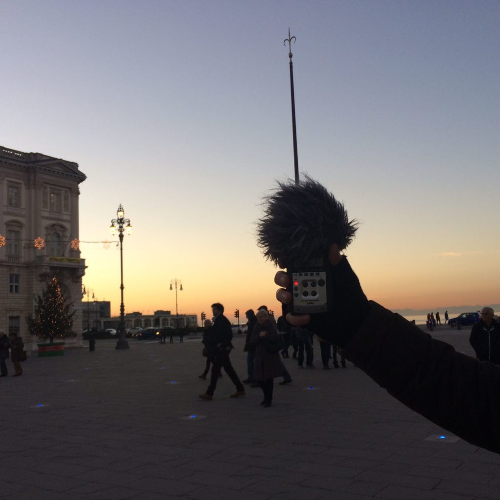 Trieste, Italy - standing in the famous Piazza Unità d'Italia, we can hear Christmas music being piped through speakers around the square. The reimagined version looks at the comforting haze of Christmas, a time when nostalgia and good times from the past are invoked with the intention of enveloping us in a blanket of association, memory and comfort.