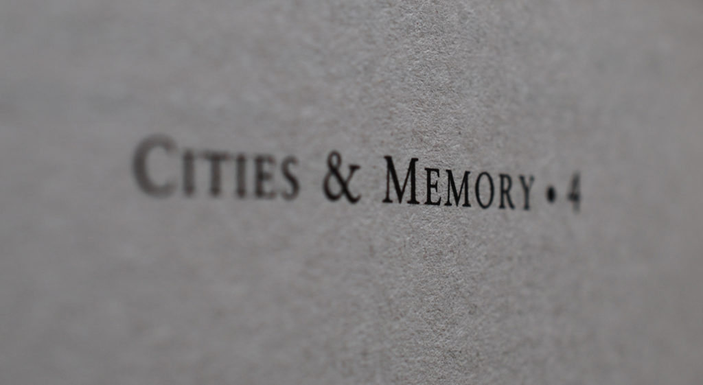 Cities and Memory: review of the year 2019