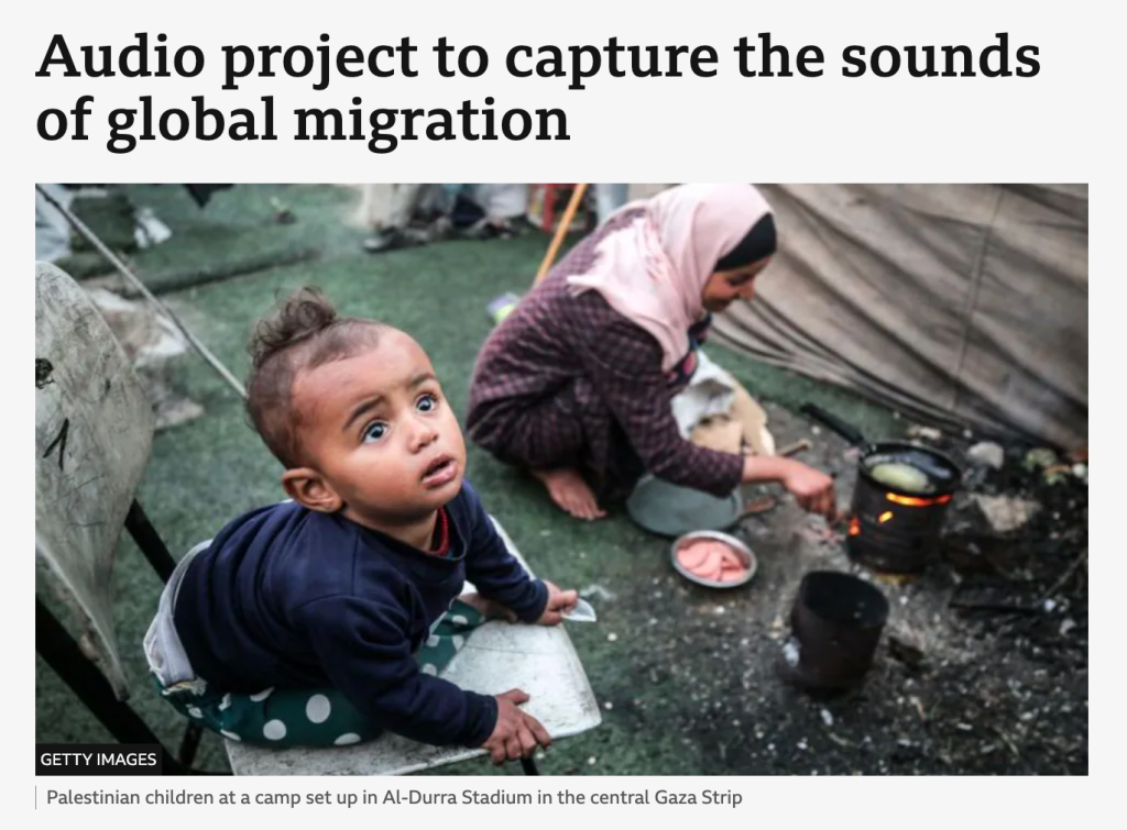 Migration Sounds on the BBC