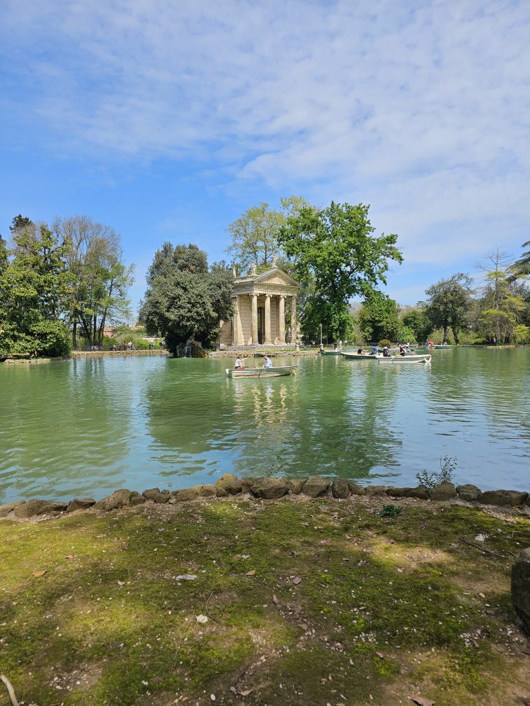 On the lake at Villa Borghese