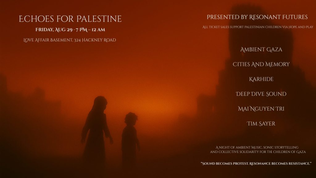 Our first live show of the year will be a special fundraising show for the children of Palestine on Friday 29 August in London.